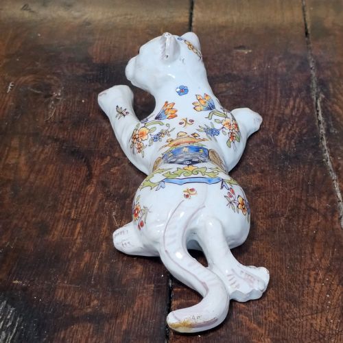 FRENCH FAIENCE MONT ST CLAIRE CAT WALL POCKET - ADDITIONAL PHOTO 6