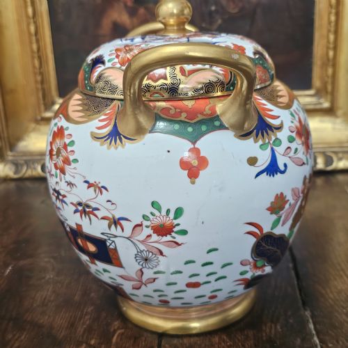 BEAUTIFUL LARGE 19THC SPODE POT POURRI BOWL AND COVER - ADDITIONAL PHOTO 1