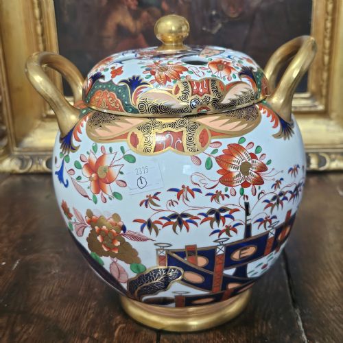 BEAUTIFUL LARGE 19THC SPODE POT POURRI BOWL AND COVER - ADDITIONAL PHOTO 2