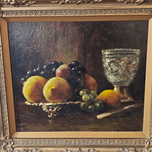 fig 2. Edward Roworth (South African 1880 - 1964) Still lIfe Oil on Canvas