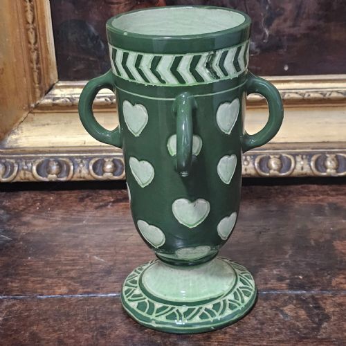 VERY RARE SIGNED FREDERICK HURTON RHEAD VASE EARLY 1900S - ADDITIONAL PHOTO 11