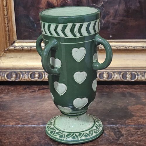 VERY RARE SIGNED FREDERICK HURTON RHEAD VASE EARLY 1900S - ADDITIONAL PHOTO 12