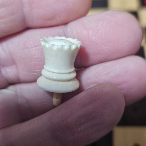 LATE VICTORIANEDWARDIAN MAHOGANY AND IVORY TRAVELLING CHESS SET - ADDITIONAL PHOTO 22