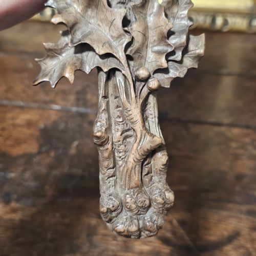 INCREDIBLE QUALITY BLACK FOREST CARVED WOODEN CRUCIFIX C1900 - ADDITIONAL PHOTO 4