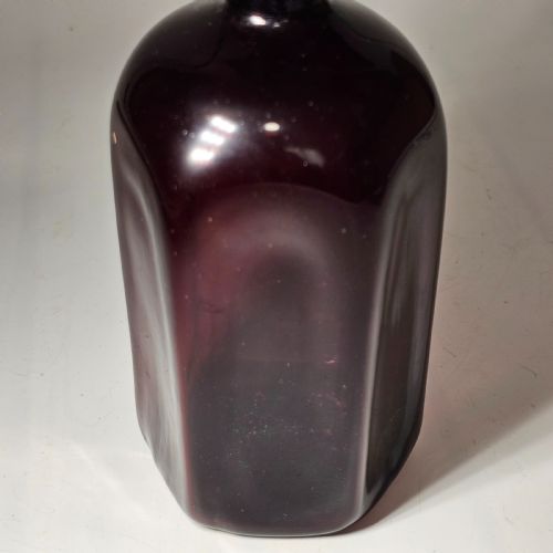 FINE QUALITY EARLY 19THC PURPLE GLASS BOTTLE GIN - ADDITIONAL PHOTO 10