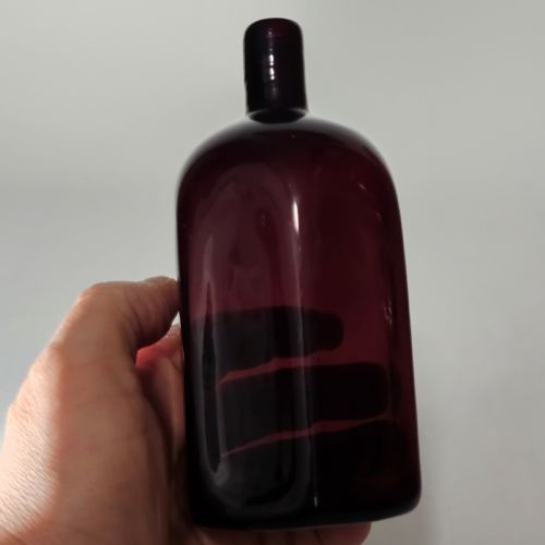 FINE QUALITY EARLY 19THC PURPLE GLASS BOTTLE GIN - ADDITIONAL PHOTO 11