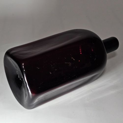 FINE QUALITY EARLY 19THC PURPLE GLASS BOTTLE GIN - ADDITIONAL PHOTO 13