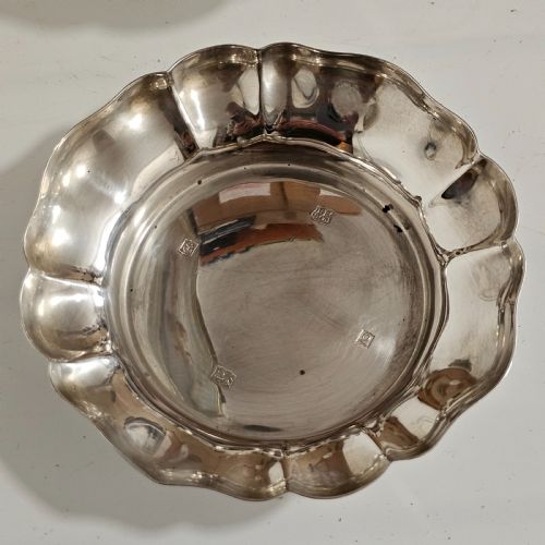 A FINE TRIO OF HEAVY GAUGE STERLING SILVER FRILLED DISHES 327G C1965 - ADDITIONAL PHOTO 6