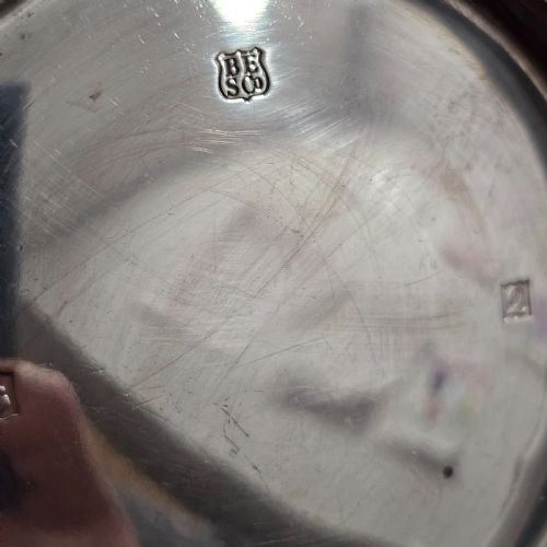 A FINE TRIO OF HEAVY GAUGE STERLING SILVER FRILLED DISHES 327G C1965 - ADDITIONAL PHOTO 13