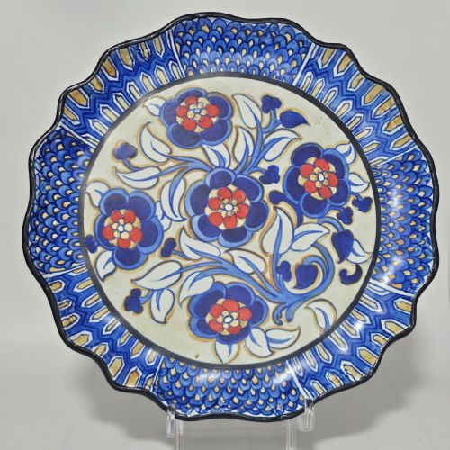 HIGHLY DECORATIVE 1930S FREDERICK RHEAD CHARGER FOR ROYAL CAULDON 375 CM - ADDITIONAL PHOTO 1