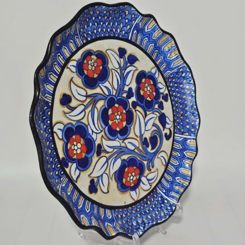 HIGHLY DECORATIVE 1930S FREDERICK RHEAD CHARGER FOR ROYAL CAULDON 375 CM - ADDITIONAL PHOTO 9