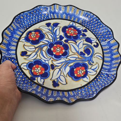 HIGHLY DECORATIVE 1930S FREDERICK RHEAD CHARGER FOR ROYAL CAULDON 375 CM - ADDITIONAL PHOTO 11
