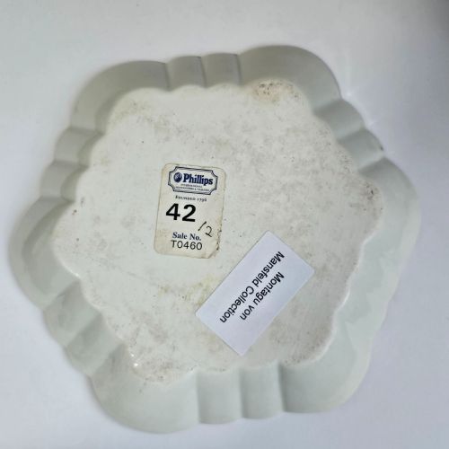 RARE 18THC WORCESTER HEXAGONAL TEAPOT STAND - ADDITIONAL PHOTO 5