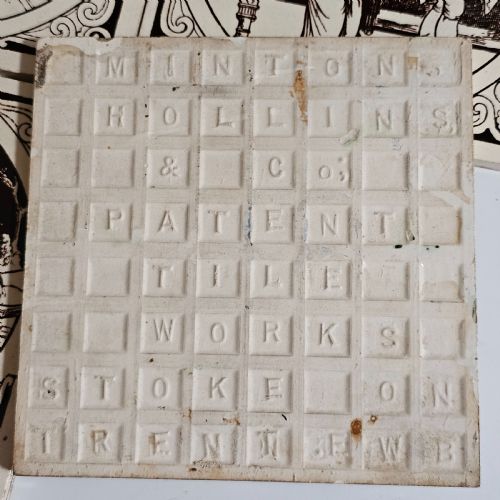 SET 4 X ANTIQUE MINTON HOLLINS CO NURSERY RHYME TILES - ADDITIONAL PHOTO 5