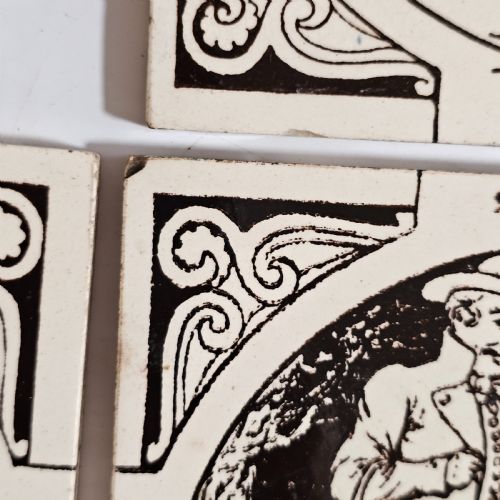 SET 4 X ANTIQUE MINTON HOLLINS CO NURSERY RHYME TILES - ADDITIONAL PHOTO 7