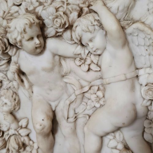FABULOUS LARGE EARLY 20THC FRAMED ALABASTER RELIEF PANEL - ADDITIONAL PHOTO 2