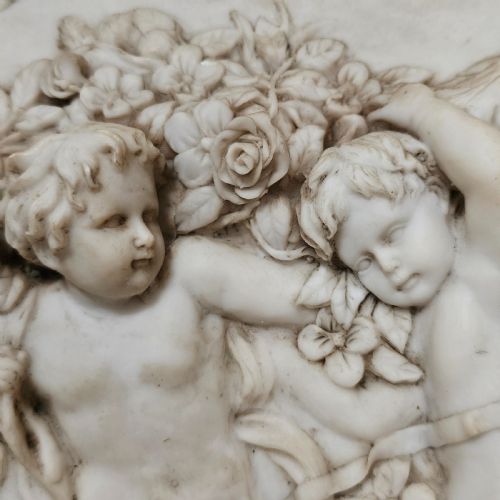 FABULOUS LARGE EARLY 20THC FRAMED ALABASTER RELIEF PANEL - ADDITIONAL PHOTO 10
