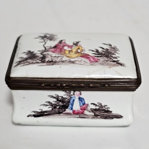 A GEORGIAN ENAMELLED BILSTON SNUFF BOX C1770 - ADDITIONAL PHOTO 7