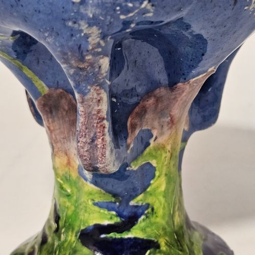 PAUL DACHSEL FOR AMPHORA AN ART NOUVEAU POTTERY PEDESTAL VASE C1905 - ADDITIONAL PHOTO 6