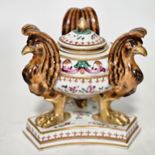 HIGHLY ATTRACTIVE SAMSON LATE 19THC INKWELL - ADDITIONAL PHOTO 2