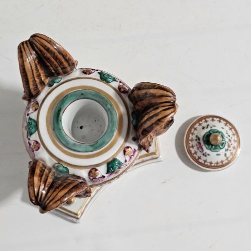 HIGHLY ATTRACTIVE SAMSON LATE 19THC INKWELL - ADDITIONAL PHOTO 11