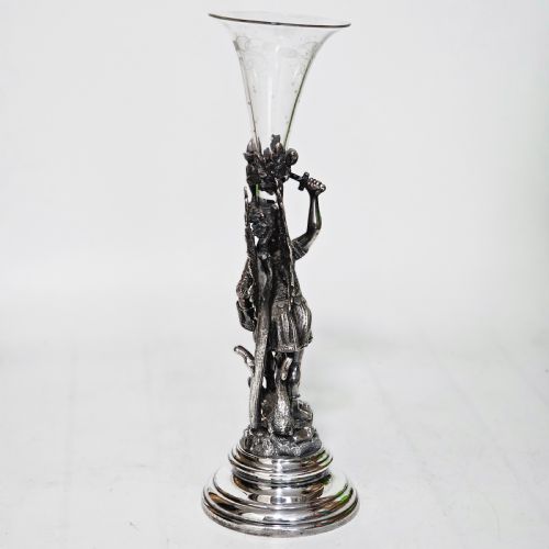 19THC ST GEORGE SLAYING THE DRAGON SP GLASS EPERGNE JAMES DEAKIN - ADDITIONAL PHOTO 1