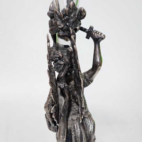 19THC ST GEORGE SLAYING THE DRAGON SP GLASS EPERGNE JAMES DEAKIN - ADDITIONAL PHOTO 5