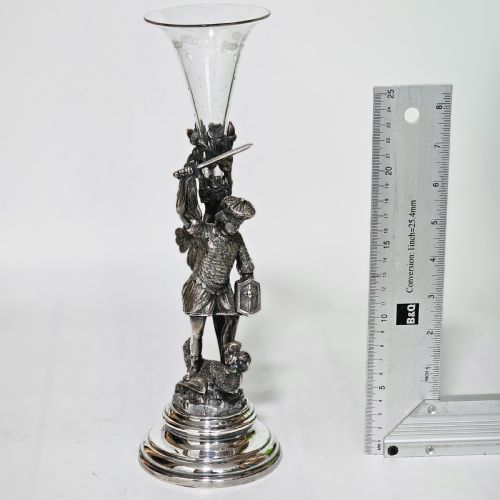 19THC ST GEORGE SLAYING THE DRAGON SP GLASS EPERGNE JAMES DEAKIN - ADDITIONAL PHOTO 14