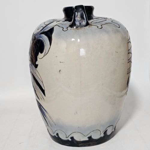 LARGE AMPHORA POTTERY TWIN HANDLED DECORATIVE VASE 34CM - ADDITIONAL PHOTO 7