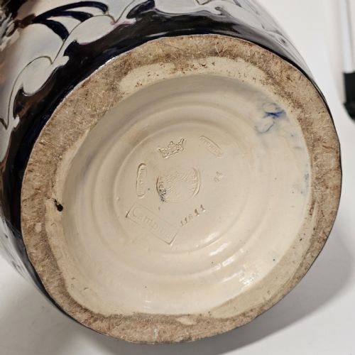LARGE AMPHORA POTTERY TWIN HANDLED DECORATIVE VASE 34CM - ADDITIONAL PHOTO 9