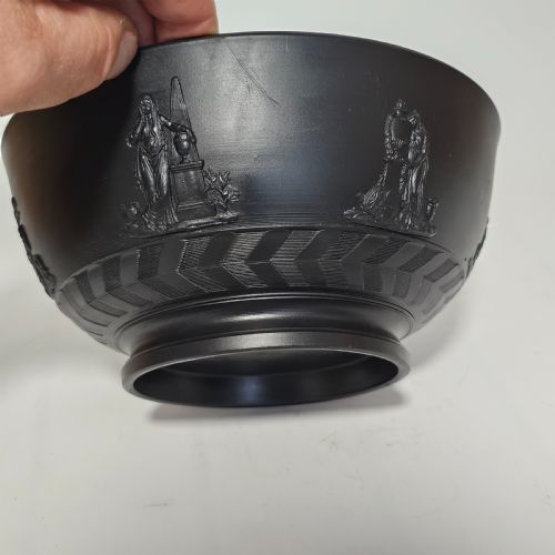 FABULOUS LATE 18THCEARLY 19THC BLACK BASALT LARGE BOWL - ADDITIONAL PHOTO 8