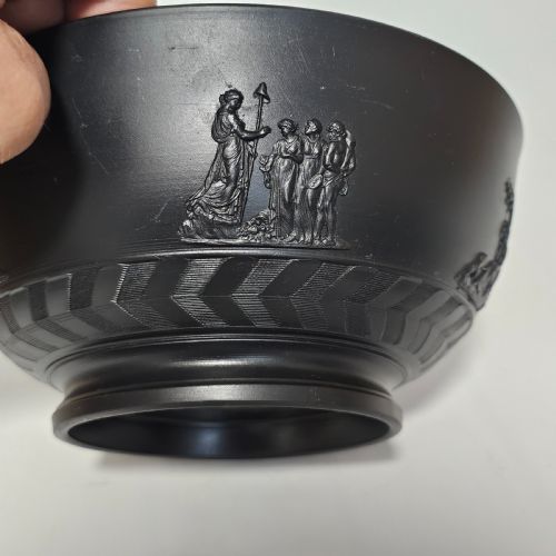 FABULOUS LATE 18THCEARLY 19THC BLACK BASALT LARGE BOWL - ADDITIONAL PHOTO 10
