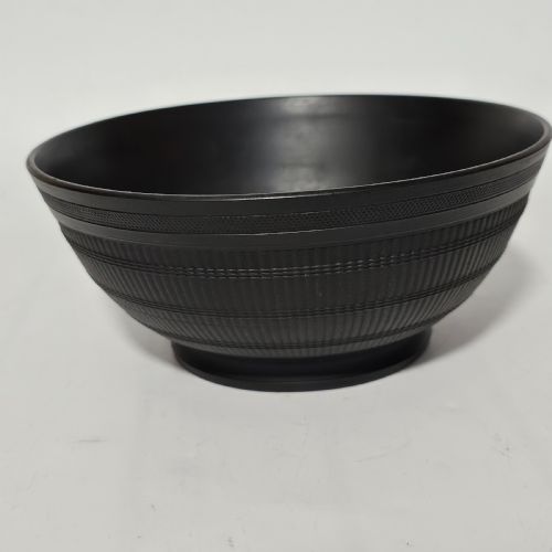 ENGINE TURNED 18THCENTURYEARLY 19THCENTURY BLACK BASALT LARGE BOWL - ADDITIONAL PHOTO 8