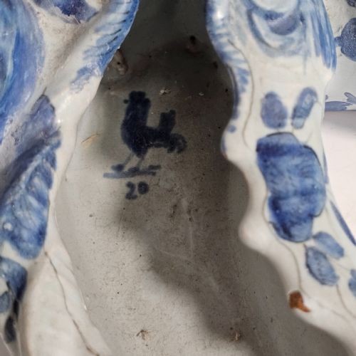 INCREDIBLE LATE 19THEARLY 20THC 43CM CANTAGALLI BLUE AND WHITE MAIOLICA STARFISH - ADDITIONAL PHOTO 8