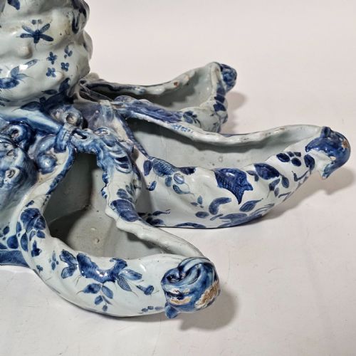 INCREDIBLE LATE 19THEARLY 20THC 43CM CANTAGALLI BLUE AND WHITE MAIOLICA STARFISH - ADDITIONAL PHOTO 12