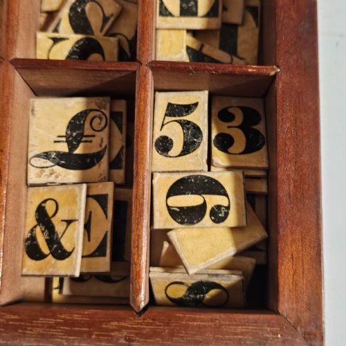 FABULOUS RARE ANTIQUE CHILDRENS SPELLING SET C1880 - ADDITIONAL PHOTO 6
