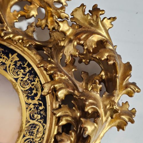 FABULOUS 19THC VIENNA SIGNED PORCELAIN PLATE 'RUTH' HOUSED WITHIN A STUNNING 54CM 19THC FLORENTINE FRAME - ADDITIONAL PHOTO 16