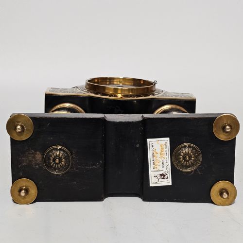 ERHARD SOHNE ART NOUVEAU SECESSIONIST BRASS AND ROSEWOOD INTARSIA CLOCK FRAME - ADDITIONAL PHOTO 20