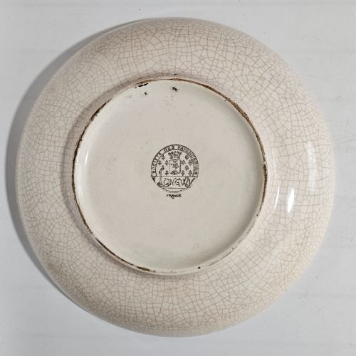 A LARGE LONGWY PRIMAVERA ART DECO CHARGER DECORATED WITH SEAGULLS - ADDITIONAL PHOTO 3