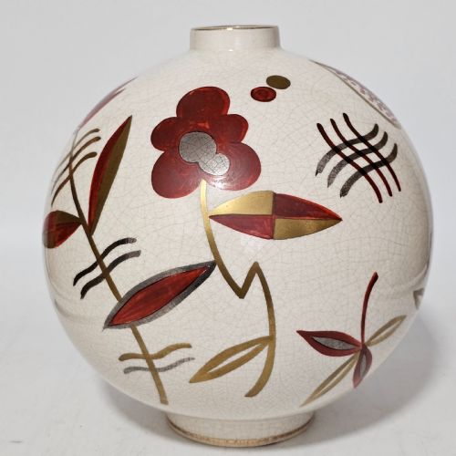 FRENCH ART DECO VASE BY SAINTE RADEGONDE CIRCA 1925 - ADDITIONAL PHOTO 3