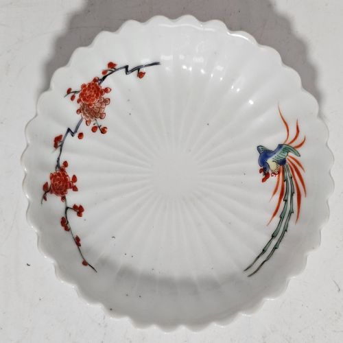 JAPANESE PORCELAIN SMALL KAKIEMON PLATE HAND PAINTED 17TH CENTURY - ADDITIONAL PHOTO 1