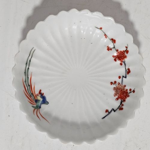 JAPANESE PORCELAIN SMALL KAKIEMON PLATE HAND PAINTED 17TH CENTURY - ADDITIONAL PHOTO 2