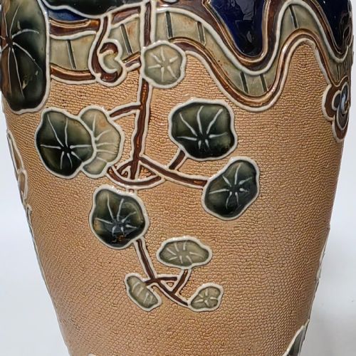 EXQUISITE LARGE ART NOUVEAU PAIR ROYAL DOULTON VASES C1910 - ADDITIONAL PHOTO 14