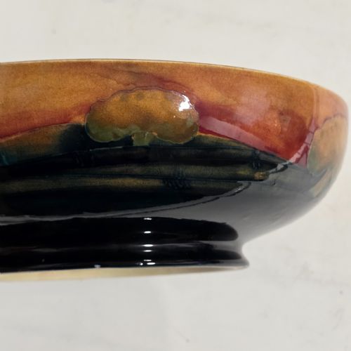 WILLIAM MOORCROFT LARGE EVENTIDE DISPLAY BOWL C1925 25CM - ADDITIONAL PHOTO 4