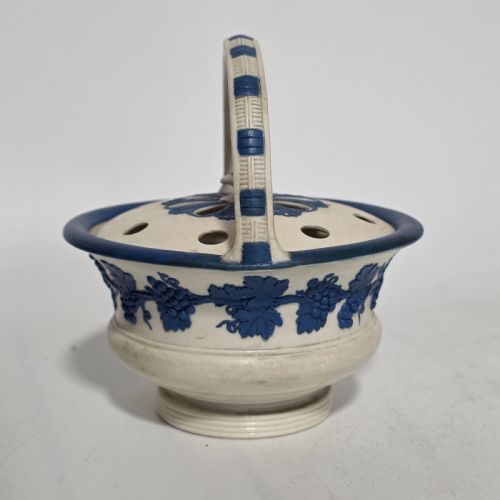 BEAUTIFUL RARE SPODE SPRIG WARE STONEWARE POT POURRI BASKET C1790 - ADDITIONAL PHOTO 12