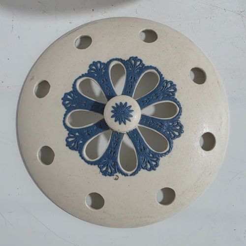 BEAUTIFUL RARE SPODE SPRIG WARE STONEWARE POT POURRI BASKET C1790 - ADDITIONAL PHOTO 14
