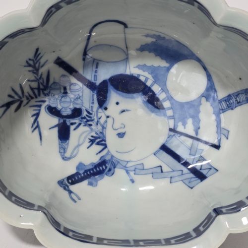 19THC CHINESE BLUE WHITE COMPORT BOWL - ADDITIONAL PHOTO 6
