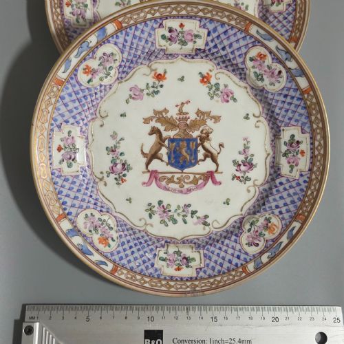 ATTRACTIVE PAIR OF 19THC SAMSON ARMOURIAL PLATES - ADDITIONAL PHOTO 7