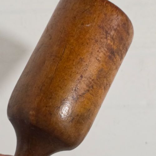 ANTIQUE TREEN 19TH CENTURY SYCAMORE POTATO MASHER - ADDITIONAL PHOTO 13