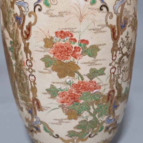 FINE QUALITY LARGE SATSUMA VASE C1900 - ADDITIONAL PHOTO 6